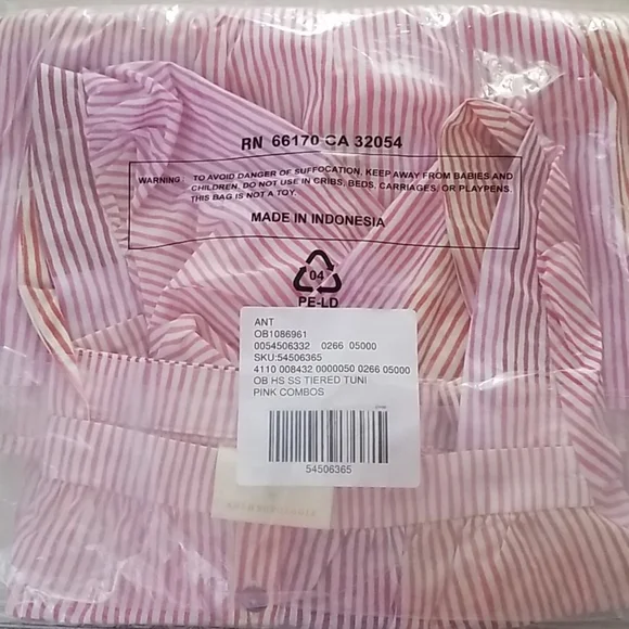 Anthropologie Gable Tiered Square Neck Puff Sleeve Pink Tunic Top Size S… - Picture 9 of 10